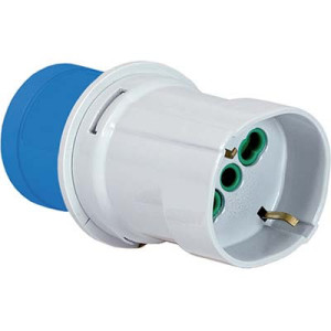 ADATTATORE SPINA BLU SCHUKO...