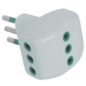 ADATTATORE TRIPLO 10A 10A...