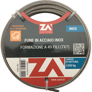 FUNE ACCIAIO INOX D.MM  4...