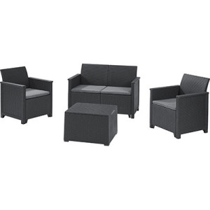 SET RATTAN EMMA LOUNGE...