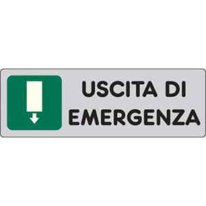 TARGA SEGNALETICA ADESIVA...