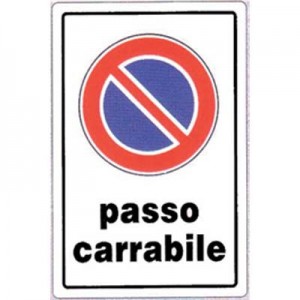 TARGA SEGNALETICA DIVIETO...