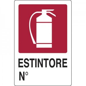 TARGA SEGNALETICA ESTINTORE...