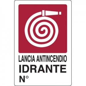 TARGA SEGNALETICA IDRANTE...