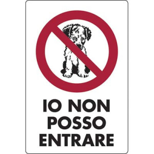TARGA SEGNALETICA IO NON...