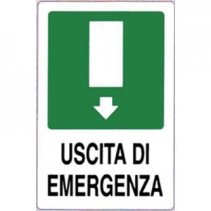 TARGA SEGNALETICA USCITA...