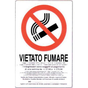 TARGA SEGNALETICA VIETATO...